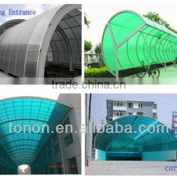 doors walkways PC44 polycarbonate hollow sheet made plastic sunroom china supplier