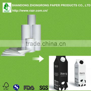 20+290+20gram pe coated aseptic liquid packaging paper board