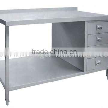 Desk With Under Shelf And Splash Back