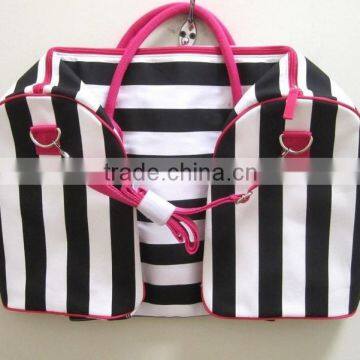 best stripe new big travel bag China supplier ladies travel bags cheap travel bags