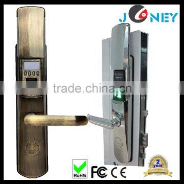 New design zinc alloy fingerprint sensor biometric door lock (JYF-L9000)