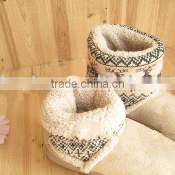 suede snow boots fabric