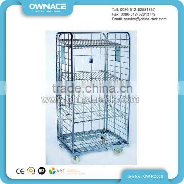 Large Roller Container Shopping Cart Shopping Trolley