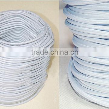 100m Textile/Cloth Covered Wire 2 Core Round Wire, Vintage Style Rayon Fabric Wire for Pendants, Lamps