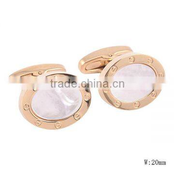 SRT0030 New Products Oval Cufflinks For Men Gold Cufflinks For Men