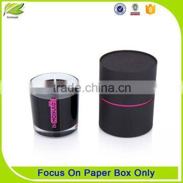 Customized cylinder packaging design tube for candle