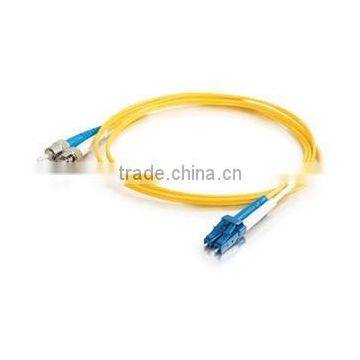 20m LC-ST 9/125 OS1 Duplex Singlemode PVC Fiber Optic Cable (LSZH)