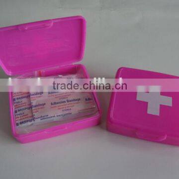 four colors PP empty first aid box with CE certification