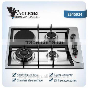 ES45924 590 Stainless steel built-in gas stove hob/ gas range/ cooktop/ kitchenware/ 4 Sabaf burner