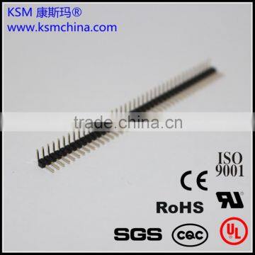 2.0mm right angle single row pin header electtronic connector 1*40 pin