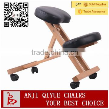 Chinese latest design ergonomic wooden Kneeling chair with cheap price for sport