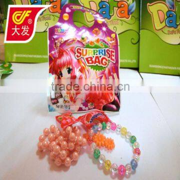 different girl's toys surprise bag with hard candy