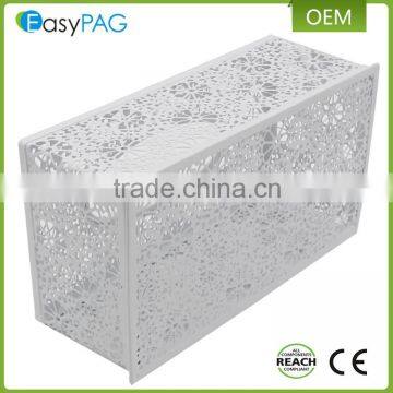 Custom Fancy Design Iron Metal Embossing Decorate Car Facial Tissue Box