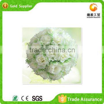 Yiwu Factory Wholesale White Artificial Wedding Rose Balls