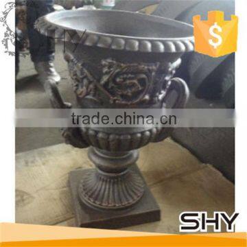 outdoor cast iron flowerpot for garden