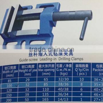 Guide -screw leading -in drilling clamps
