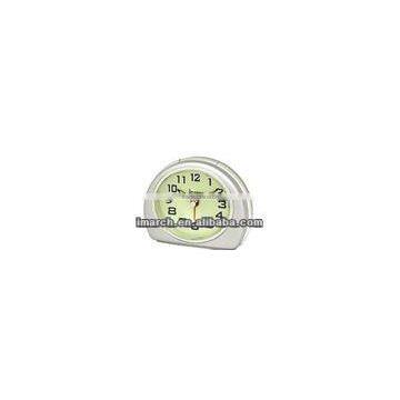 silvery clock,shining clock,table alarm clock