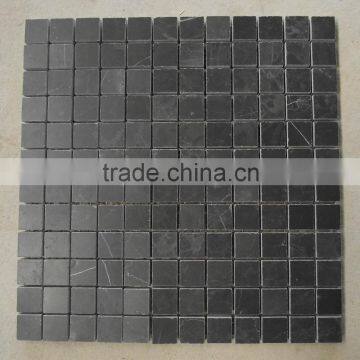 Honed bluestone mosaic