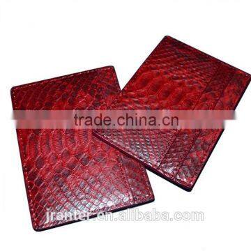 Genuine python leather credit card holder/ID card holder for promotion