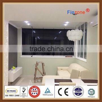 green product 8mm thickness glass frameless folding window made in China