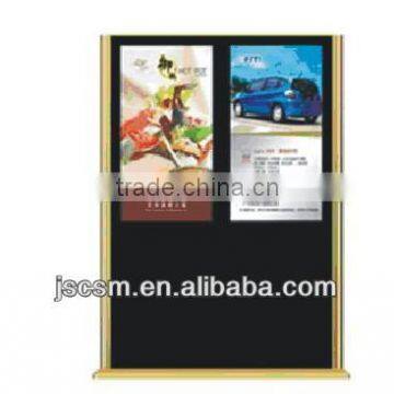 Dual panel 55inch lcd electronic display ad player support 1080p for advertising