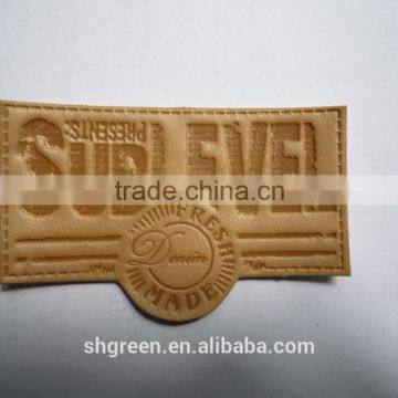 Fashion Embossed Leather Tag for Fur Garment