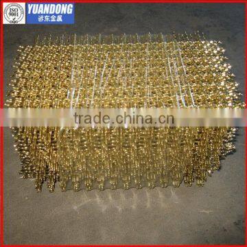 Decorative crimped brass wire mesh