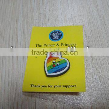 PVC Lapel Pin,custom 3D Soft PVC Brooch photo-2