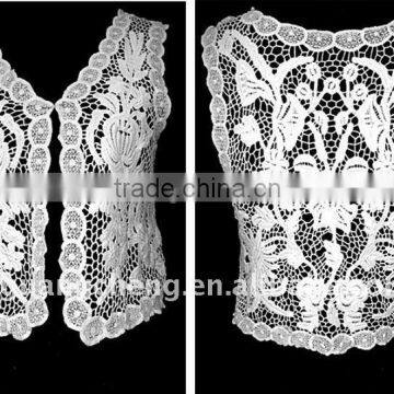 embroidery lace curtain fabric cotton guipure lace