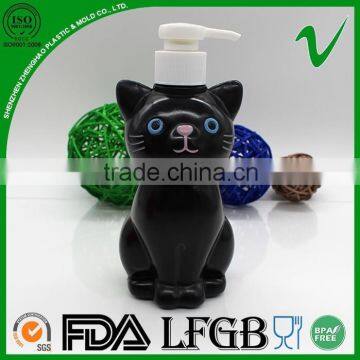 400ml cartoon cat plastic soap dispenser bottle in oil printing