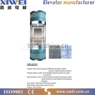 Round Panoramic Elevator With Round Cabin photo-2