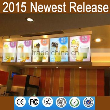 2015 new illuminated sign led lighted drink cafe menu board