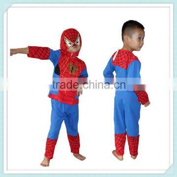 Wholesale child carnival clothing Spider Man cosplay costume Boys Super Hero Costume Halloween Party gift Spiderman Outfit