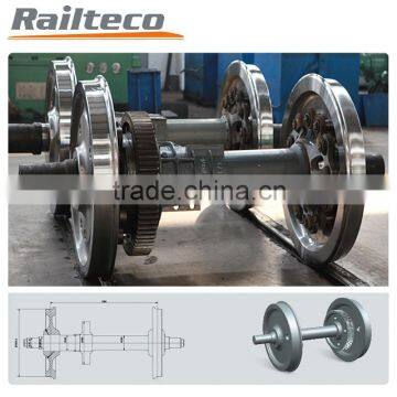 Railway Wheel Set with Brake Disc