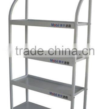 Custom made lubricant metal display stand / lubricant metal floor display rack