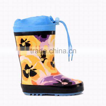 Animals print rain boots for children custom cartoon kids shoes