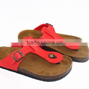 2015 Red Cork Outsole Wear-resisting Lady Flip Flop Sandal Shoes photo-6