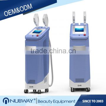 CE approved German imported lamp E light IPL RF shr hair removal machine skin rejuvenation machine