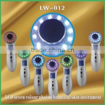 lcd light therapy photon ultrasonic beauty machine