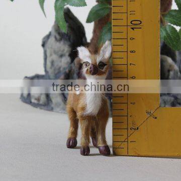 Unstuffed plush battery operated rattan reindeer outdoor christmas decorations