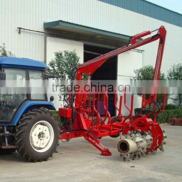 5T Timber crane loader with trailer