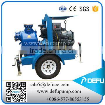 Defu Brand diesel engine driven self-priming clear water pump