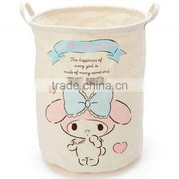 Foldable Laundry Basket Cotton Linen Toys Bin Basket Household Storage Organizer Cartoon Bottle photo-2