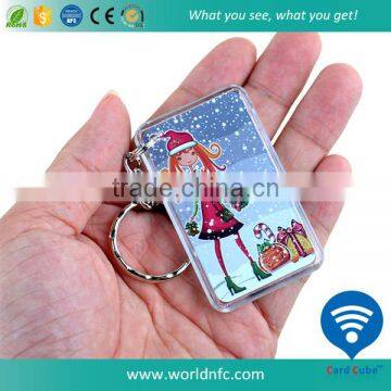 Waterproof 13.56MHZ F08 Compatible 1k RFID Keyfob/ Keychain/ Key Tag photo-4