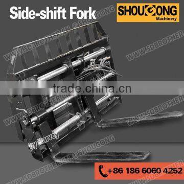 Skid Steer Loader Side-shift Pallet Fork