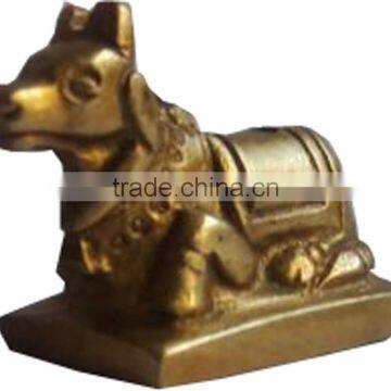 brass nandi cow sculpture