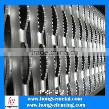 Hot dipped galvanized crocodile mouth perforated metal antiskid plate