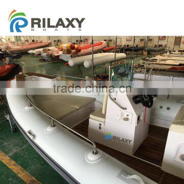 CE Certificated 25ft Fiberglass Hull Inflatable Yacht photo-2