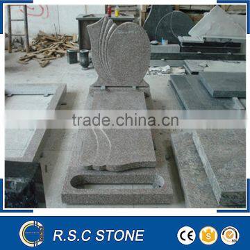 Carved G687 granite tombstones with competitive price