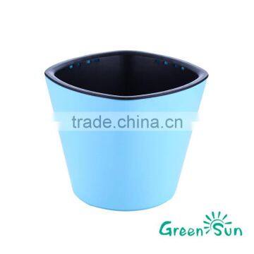 ABS Plastic Bright Color Flower Pot With Separate Inner Design photo-4